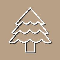 Christmas Tree Icon Design vector