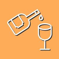 Wine Pouring Icon Design vector