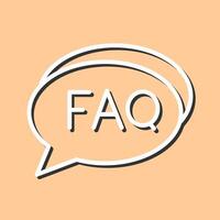 FAQ Section Icon Design vector