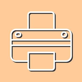 Printer Icon Design vector