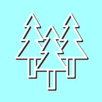Evergreen Tree Icon Design vector