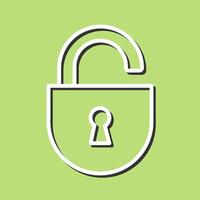 Open Lock Icon Design vector