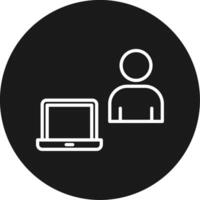 Work From Home Icon Design vector