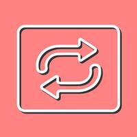 Repeat Button Icon Design vector