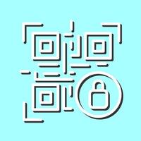 QR Code Encryption Icon Design vector