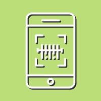 Mobile Scanning Icon Design vector