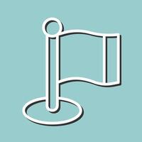 Flagpole Icon Design vector