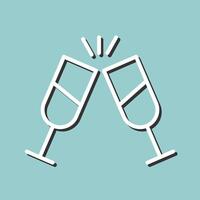 Champagne Toast Icon Design vector