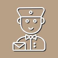 Mail Carrier Icon Design vector