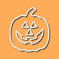 Jack-O-Lantern Icon Design vector
