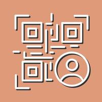 QR Code Contact Icon Design vector