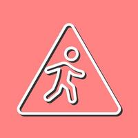 Children Crossing Icon Design vector