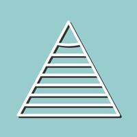 Pyramid Graph Icon Design vector