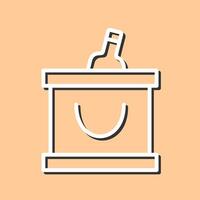 Wine Cooler Icon Design vector