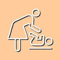 Changing Table Icon Design vector