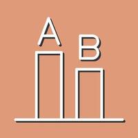 AB Testing Icon Design vector