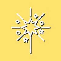Sparklers Icon Design vector