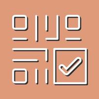 QR Code Checkout Icon Design vector
