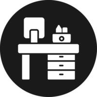 Office Desk Icon Design vector