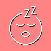 Sleeping Face Icon Design vector