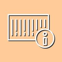 Barcode Product Info Icon Design vector