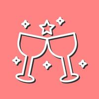 Wine Party Icon Design vector