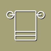 Bath Towels Icon Design vector