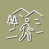Nature Walk Icon Design vector