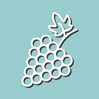 Grapes Icon Design vector