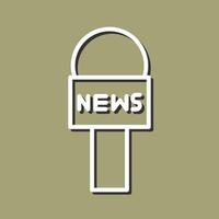 News Microphone Icon Design vector