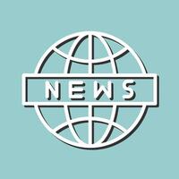 News Globe Icon Design vector