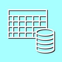 Table Data Icon Design vector