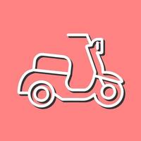 Motor Scooter Icon Design vector