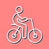 Person Biking Icon Design vector
