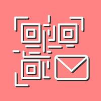 QR Code Email Icon Design vector
