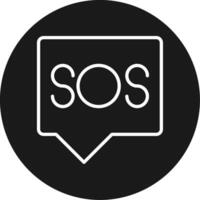 Sos Icon Design vector