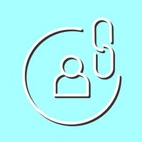 Contact Links Icon Design vector