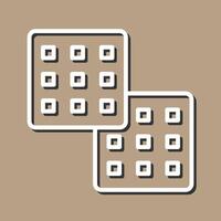 Waffle Icon Design vector