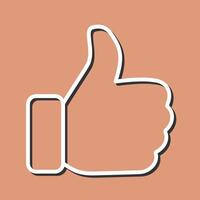 Thumbs Up Icon Design vector