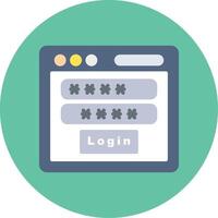 Login Icon Design vector