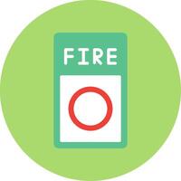 Fire Button Icon Design vector