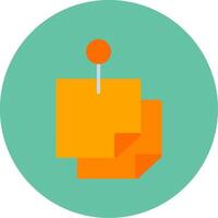 Sticky Notes Icon Design vector