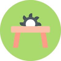 Table Saw Icon Design vector