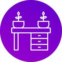 Office Desk Icon Design vector