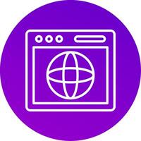 Earth Globe Icon Design vector