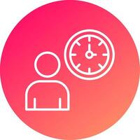 Working Hours Icon Design vector