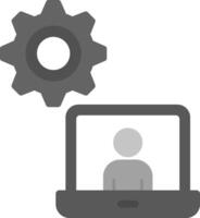 Work Process Icon Design vector