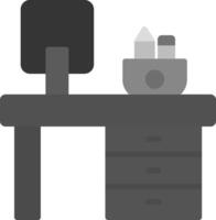 Office Desk Icon Design vector