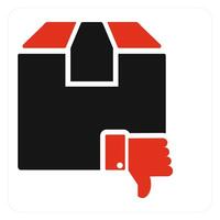 Order Declined and cancel icon concept vector