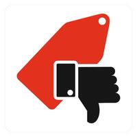 Remove Tag and label icon concept vector